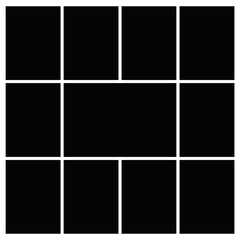 Photo frame templates collage