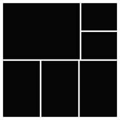 Photo frame templates collage