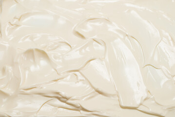 White whipped cream texture.