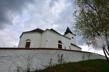 Kirche und Friedhof Kalek B&ouml;hmen CSSR