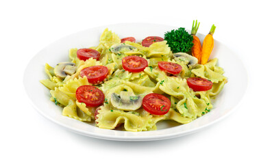 Farfalle Pasta Cream Pesta Sauce Italian fusion Dish European Food