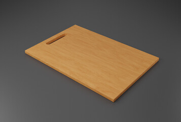 Naklejka na ściany i meble wood cutting board. 3d illustration