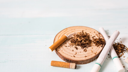 Quit smoking for life on World no Tobacco day concept. World no tobacco day.