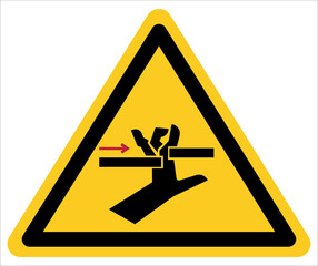 Be careful with your hand to hit the machine parts.