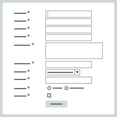 Vector illustration for Validation Form EPS10