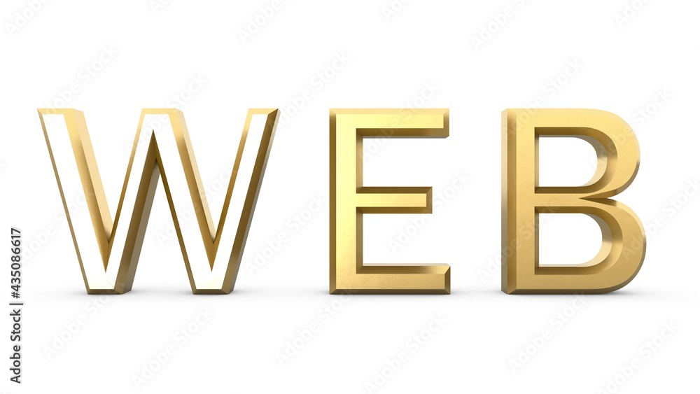 Poster gold 3d text 