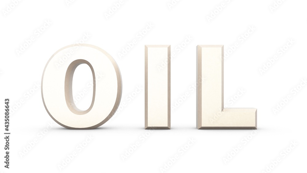 Poster plantin metallic 3d text 