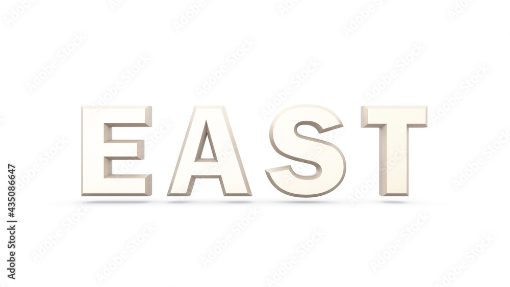 Poster plantin metallic 3d text 