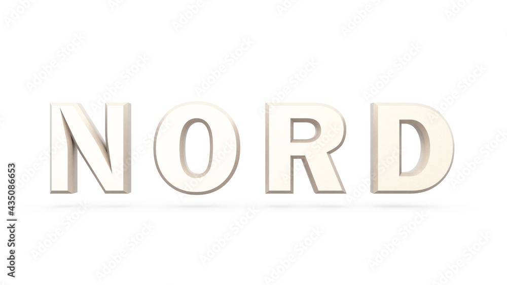 Poster plantin metallic 3d text 