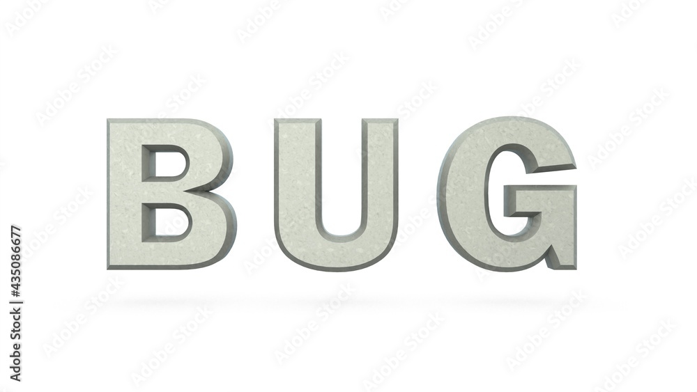 Poster silver 3d text 
