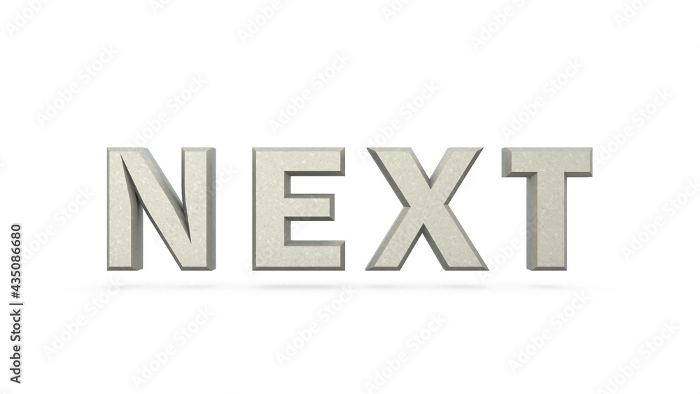 Poster silver 3d text 