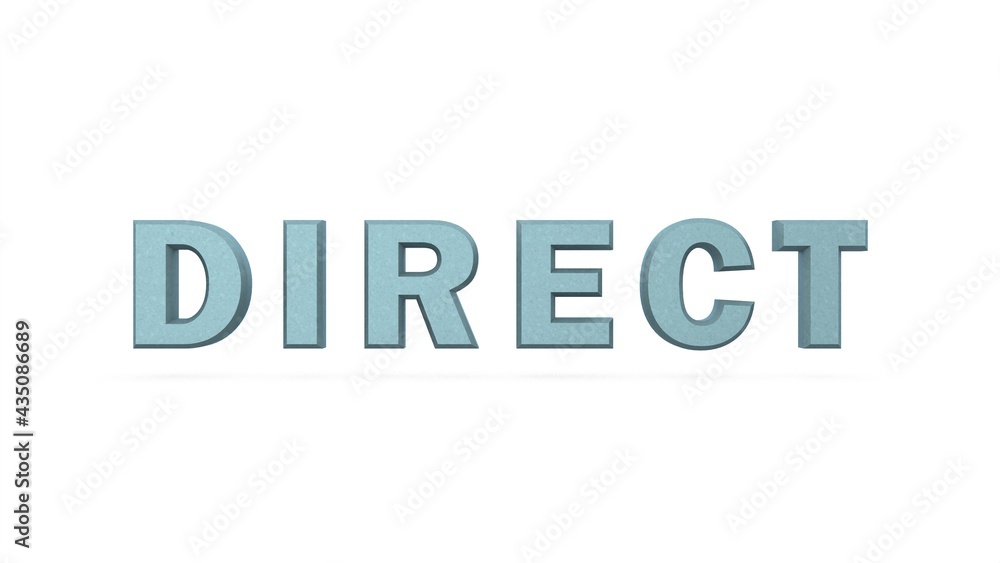 Poster light blue metallic 3d text 