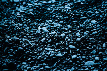 Black pebbles background