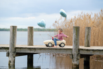 am See Blechauto fahren