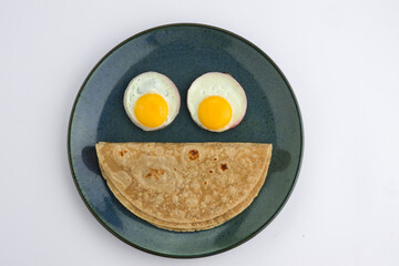 Smiling face chappati
