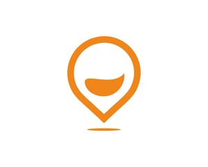 smile location abstract vector