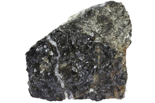 siderite from Niederh&ouml;fels, Germany isolated on white background