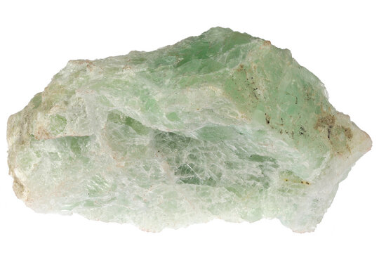 fluorspar from Nabburg, Germany isolated on white background