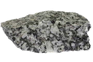 granite from Hauzenberg, Germany isolated on white background