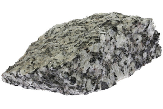 granite from Hauzenberg, Germany isolated on white background