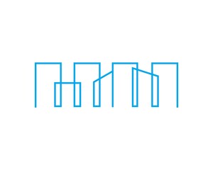 line urban building vector