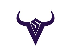 V and S buffalo logo