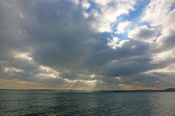 Storm clouds over Torbay, Devon	