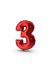 Illustration of Shiny Foil Balloon number 3