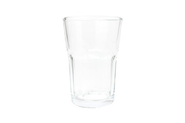Empty white glass isolated on white background