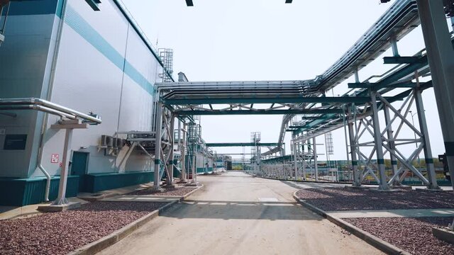 Facilities and structures on the territory of the fuel production plant