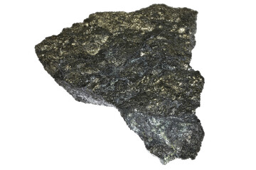 valleriite from Little Chief Mine, Yukon, Canada isolated on white background