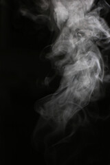 creeping smoke on a dramatic background
