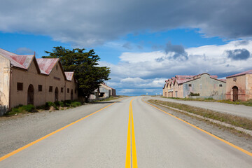 San Gregorio townscape, Punta Delgada, Chile landmark