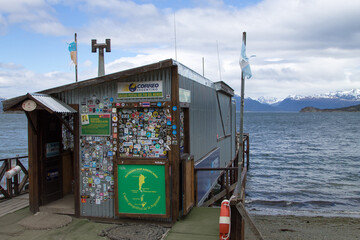 Fototapeta na wymiar Tierra del Fuego post office, Argentina landmark