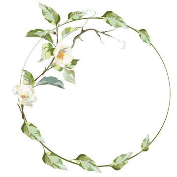 Frame With Jasmine Branch