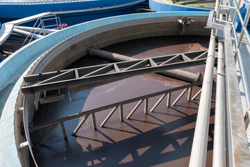 Waste water treatment ponds from industrial plants