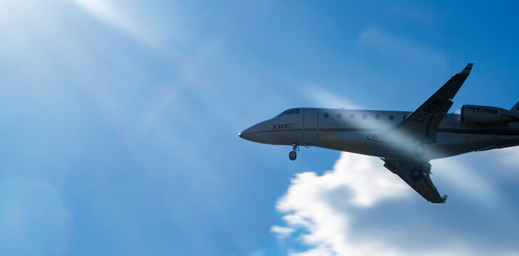 Gulfstream 200 T7-PRM Ics-aero lands at Boryspil Airport