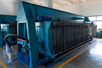 Sludge filter in waste water treatment plant