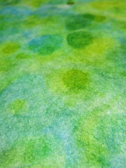 水玉の奥行　手描きのにじみ水彩の素材