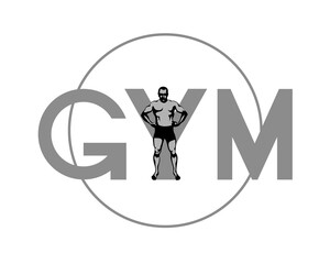 Fototapeta premium Young athlete is doing gymnastic exercises. Isolated silhouettes