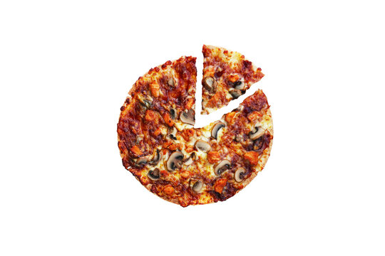 tasty pizza isolate