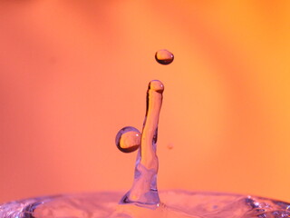 Abstract Colors colliding drops different fluids funds forms