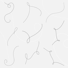 Abstract lines. Linear design elements