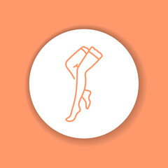 Slimming lingerie color glyph icon. Pictogram for web page,