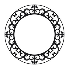 circular emblem frame