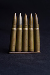 Holder with mauser bullets