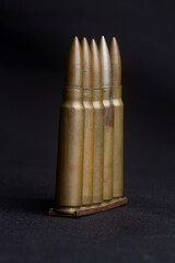 Holder with mauser bullets