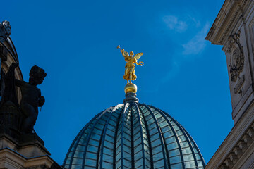 Fototapeta na wymiar Dome of the Dresden opera house, Germany