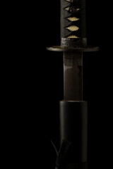 particolare katana giapponese aikido arti marziali