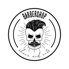 barber shop emblem